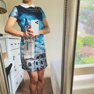 Dries Van Noten European City Shift Dress